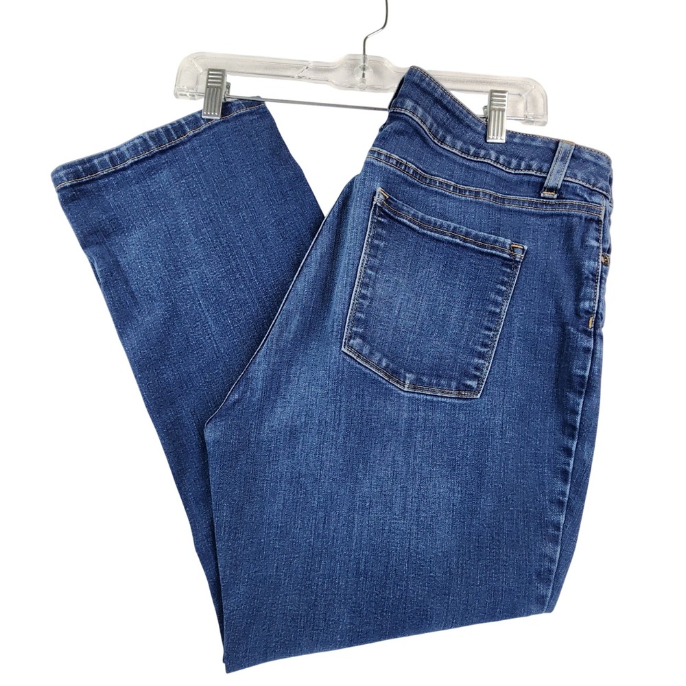 L.L. Bean 16 PET Blue Classic Fit Straight Leg Jeans Gorpcore Outdoor Heritage
